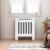 Capac pentru radiator Alb lucios 78 x 19 x 81,5 cm GartenMobel Dekor