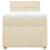 Pat box spring cu saltea, crem, 80x200 cm, textil GartenMobel Dekor