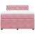 Pat box spring cu saltea, roz, 140x200 cm, catifea GartenMobel Dekor