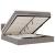 Cadru de pat otoman cu saltea Taupe 160x200cm Material GartenMobel Dekor