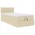 Cadru de pat otoman cu saltea crem 80x200cm stofa GartenMobel Dekor
