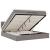 Cadru de pat otoman cu saltea Taupe 160x200cm Material GartenMobel Dekor