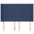 Tăblie de pat cu aripioare, albastru, 147x16x118/128 cm, textil GartenMobel Dekor