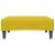 Canapea extensibilă cu taburet, 2 locuri, galben, catifea GartenMobel Dekor