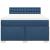 Pat box spring cu saltea, albastru, 140x200 cm, textil GartenMobel Dekor