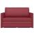 Pat canapea 110cm Roșu Vin Piele artificiala GartenMobel Dekor