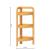 Etajera colt 5Five Bambou cu 3 rafturi, din lemn de bambus, 23x23x61 cm, bej natur Household NewTrend