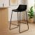Scaun bar Atmosphera Otac, 47x49x83 cm, polipropilena si metal, negru Household NewTrend