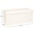 Taburet pliabil Atmosphera Ezzio cu depozitare, 76x38x38 cm, blana artificiala, alb Household NewTrend