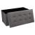 Taburet dublu pliabil Atmosphera Lysandre, MDF si poliester, 76x38x38 cm, gri Household NewTrend