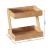 Etajera colt 5Five pentru bucatarie, 2 niveluri, bambus, 26x22x31cm, maro natural Household NewTrend