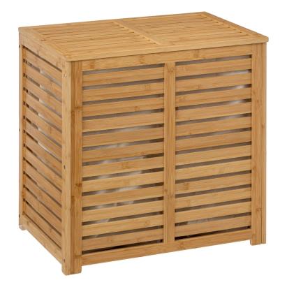 Cos rufe 5Five Sicela din bambus, 2 compartimente, capacitate 100L, 58x40x60 cm, natur Household NewTrend