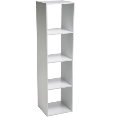 Biblioteca 5Five Mix n'Modul cu 4 compartimente, 35x32x134 cm, alb Household NewTrend