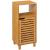 Dulap baza 5Five Sicela cu rafturi, bambus si MDF, 33x28x80 cm, natur Household NewTrend