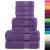 Set de prosoape premium SOLUND, 8 piese, violet, 600 g/m² GartenMobel Dekor