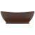 Chiuvetă lux, preaplin maro închis mat 58,5x39 cm ceramică oval GartenMobel Dekor