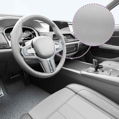 Folii auto 4D, 2 buc., argintiu, 100x150 cm + 50x150 cm GartenMobel Dekor