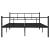 Cadru de pat, negru, 160 x 200 cm, metal GartenMobel Dekor