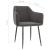 Scaune de bucătărie, 2 buc., gri închis, catifea GartenMobel Dekor