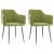 Scaune de bucătărie, 2 buc., verde deschis, catifea GartenMobel Dekor