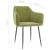 Scaune de bucătărie, 2 buc., verde deschis, catifea GartenMobel Dekor