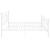 Cadru de pat, alb, 180x200 cm, metal GartenMobel Dekor