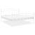 Cadru de pat, alb, 180x200 cm, metal GartenMobel Dekor