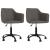 Scaune de bucătărie pivotante, 2 buc, gri închis, catifea GartenMobel Dekor