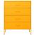 Comodă cu sertare, galben muștar, 80x35x101,5 cm oțel GartenMobel Dekor