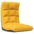 Scaun de podea pliabil, galben muștar, material textil GartenMobel Dekor