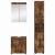 Set de mobilier pentru baie TULUM Stejar fumuriu Lemn compozit GartenMobel Dekor