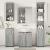 Set de mobilier pentru baie TULUM Gri Sonoma Lemn compozit GartenMobel Dekor