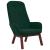 Scaun de relaxare, verde închis, catifea GartenMobel Dekor