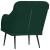 Fotoliu, verde închis, 63x76x80 cm, catifea GartenMobel Dekor