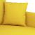 Canapea cu 3 locuri, galben deschis, 180 cm, material textil GartenMobel Dekor