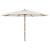 Umbrelă de soare de grădină stâlp din lemn, nisipiu, 400x273 cm GartenMobel Dekor