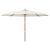 Umbrelă de soare de grădină stâlp din lemn, nisipiu, 400x273 cm GartenMobel Dekor