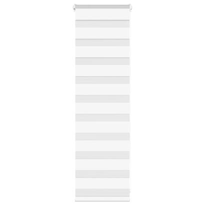 Jaluzea tip zebra alb lățime țesătură 40,9 cm poliester GartenMobel Dekor