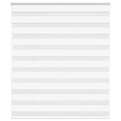 Jaluzea tip zebra alb lățime țesătură 125,9 cm poliester GartenMobel Dekor