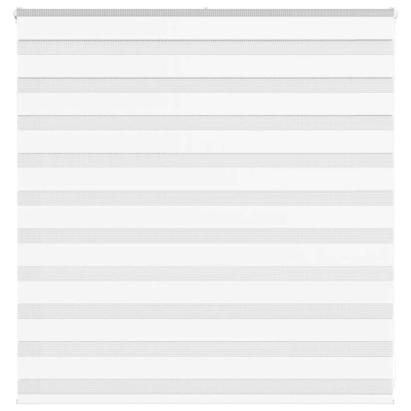 Jaluzea tip zebra alb lățime țesătură 145,9 cm poliester GartenMobel Dekor