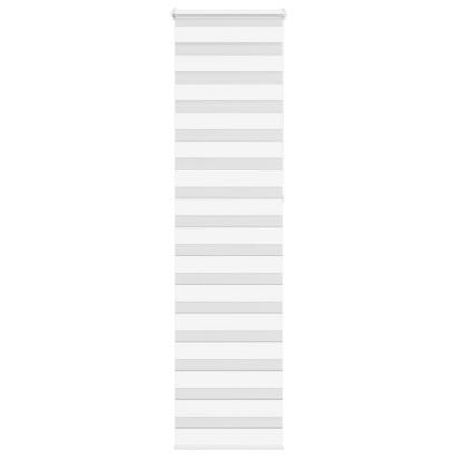 Jaluzea tip zebra alb lățime țesătură 50,9 cm poliester GartenMobel Dekor