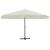 Umbrela Samos 500cm, aluminiu, Alb GartenMobel Dekor