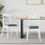 Scaune de dining 2 pcs Alb 43 x 54 x 89 cm GartenMobel Dekor