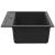 Chiuvetă Negru 795 x 505 mm 80% Quartz și 20% Rășină GartenMobel Dekor
