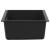 Chiuvetă Negru 530 x 460 mm 80% Quartz și 20% Rășină GartenMobel Dekor