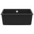 Chiuvetă Negru 530 x 460 mm 80% Quartz și 20% Rășină GartenMobel Dekor