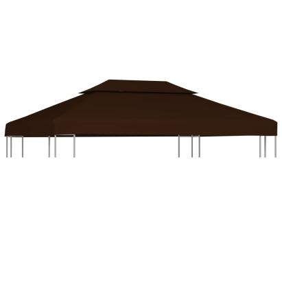 Acoperiș de pavilion, 2 niveluri, maro, 4x3 m, 310 g/m² GartenMobel Dekor