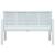 Bancă de grădină, alb, 120 cm, aspect de lemn, HDPE GartenMobel Dekor
