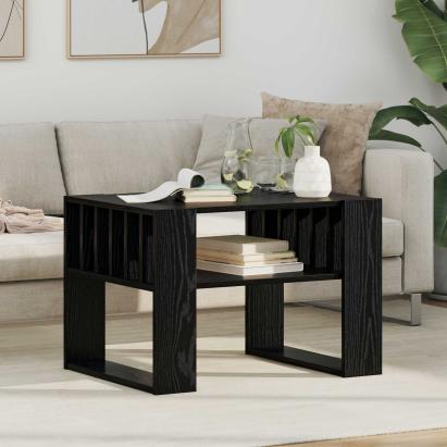 Masă de cafea Stejar Negru 66 x 49,5 x 45 cm Lemn compozit GartenMobel Dekor