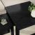 Set de măsuțe de cafea 2 pcs Stejar Negru Lemn compozit GartenMobel Dekor